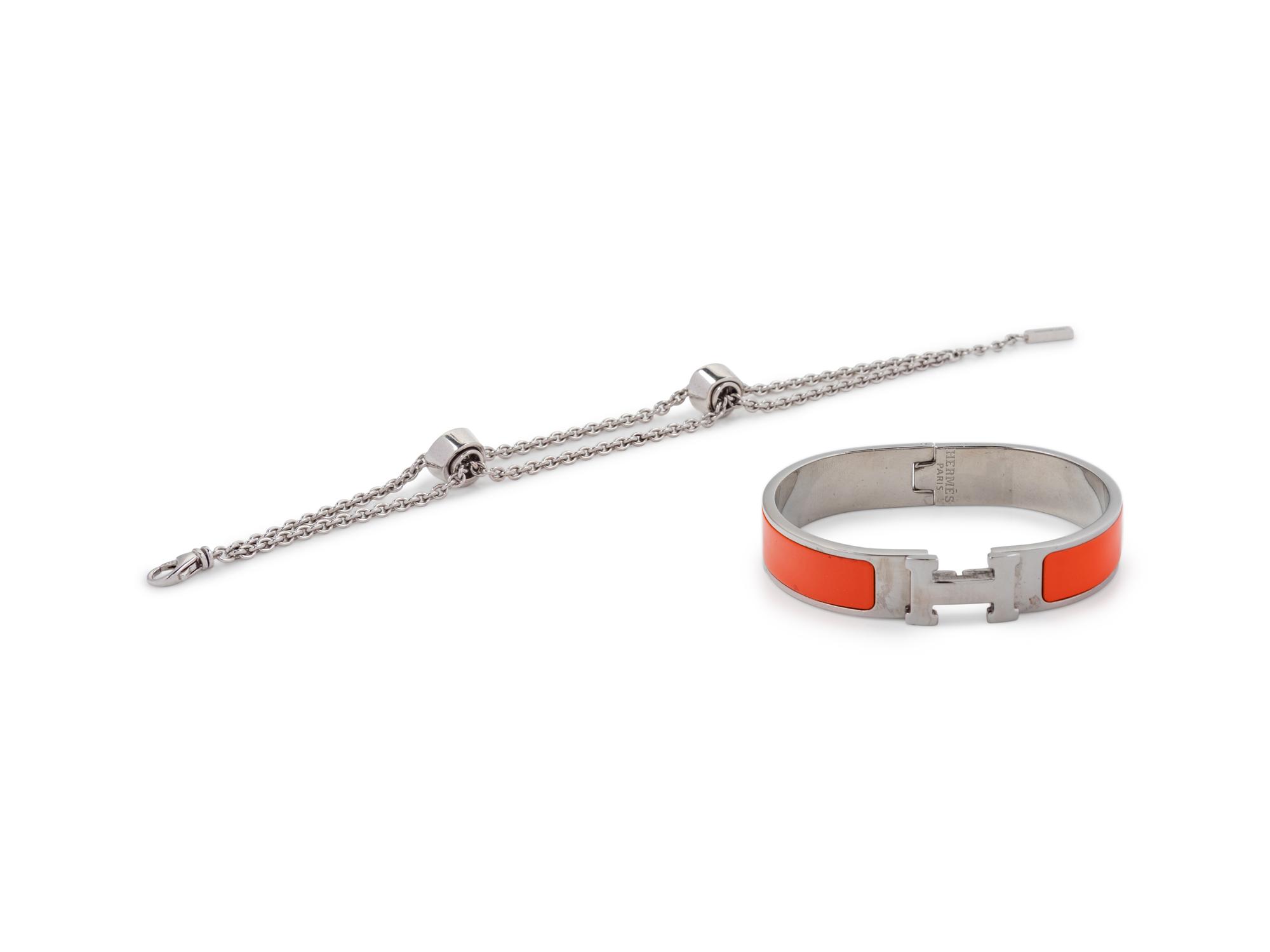 Two Bracelets; One Hermès, One Montblanc, 1990-2010s