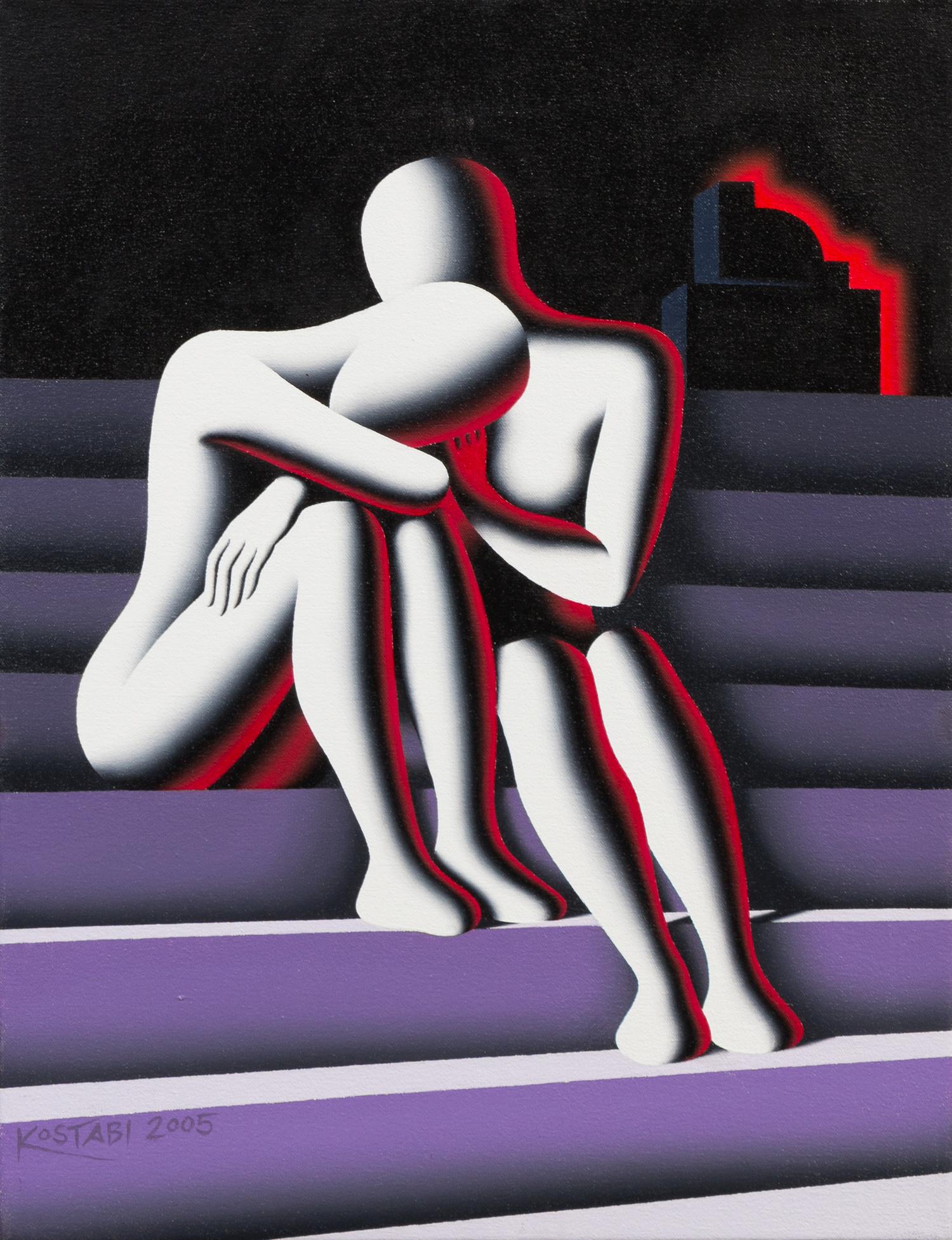 Mark Kostabi, (American, b. 1960), Broke, 2005