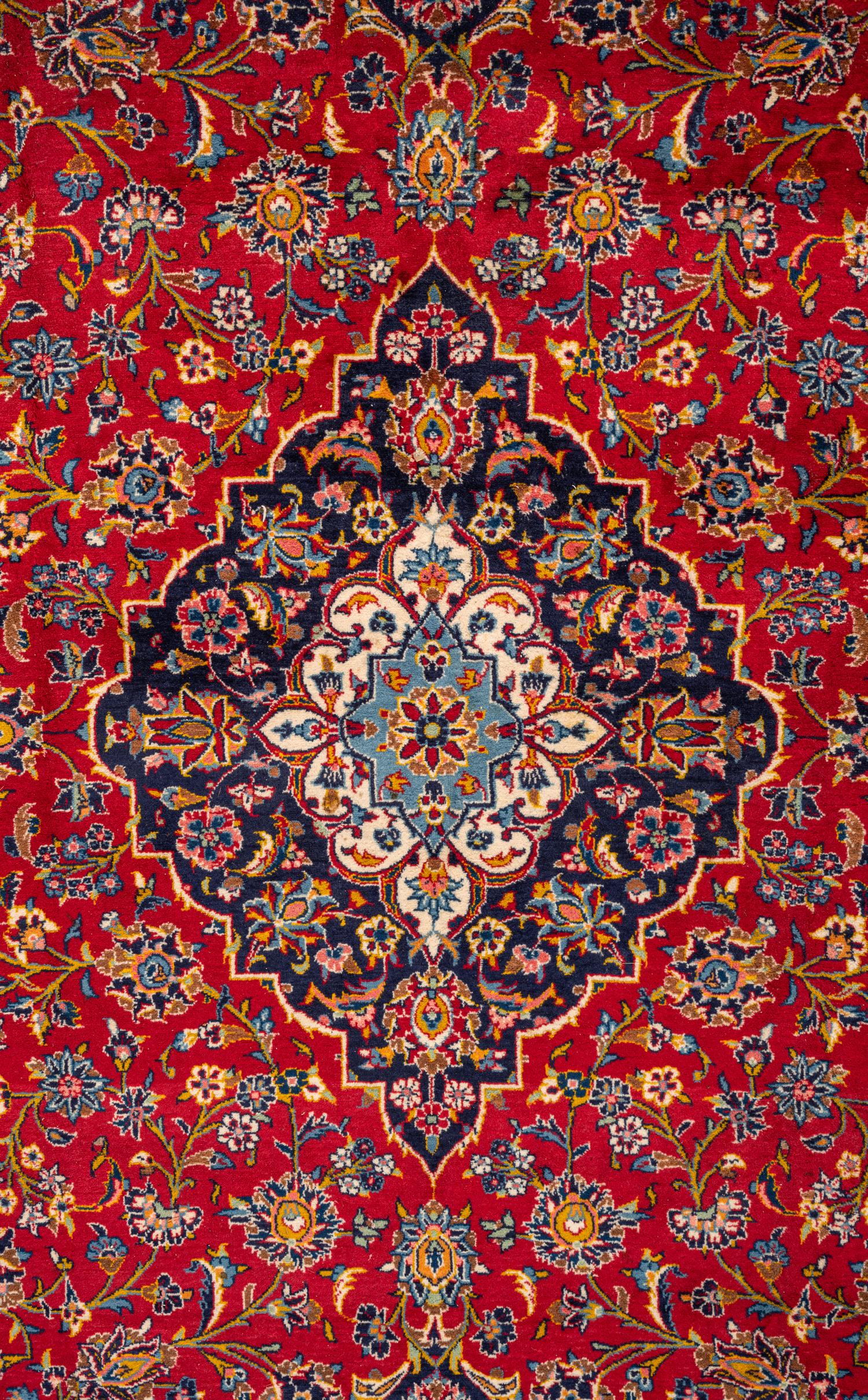 A Kashan Wool Rug