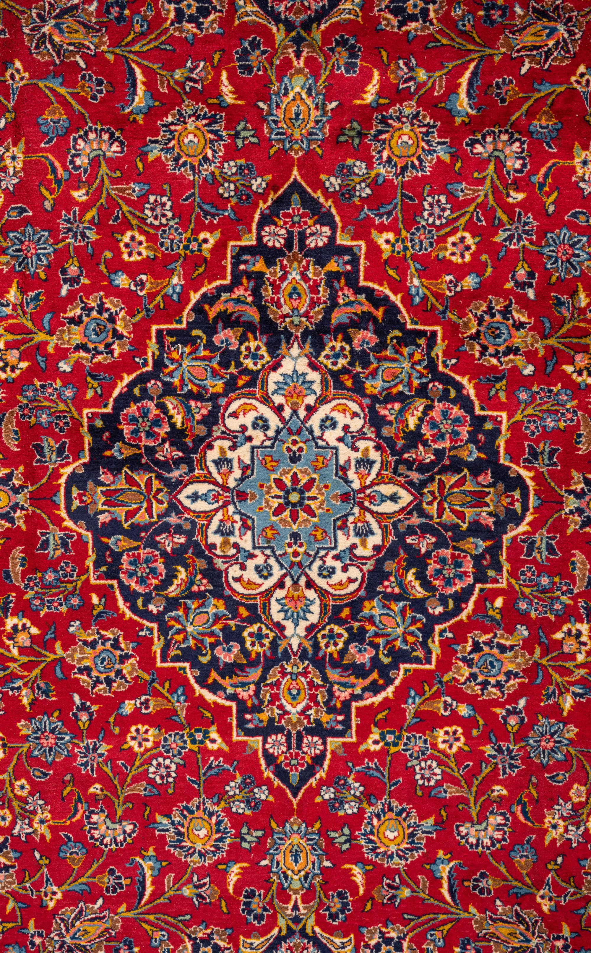 A Kashan Wool Rug