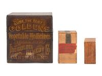 Three Wooden Advertising Boxes