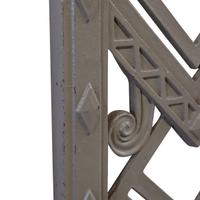 A Cast Iron Stair Baluster 9" W x .75" D x 32.25" H — United States, Early 20th Century