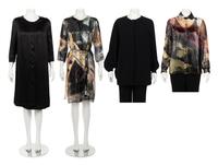 Four Ralph Rucci Silk Tops, 2018-2019