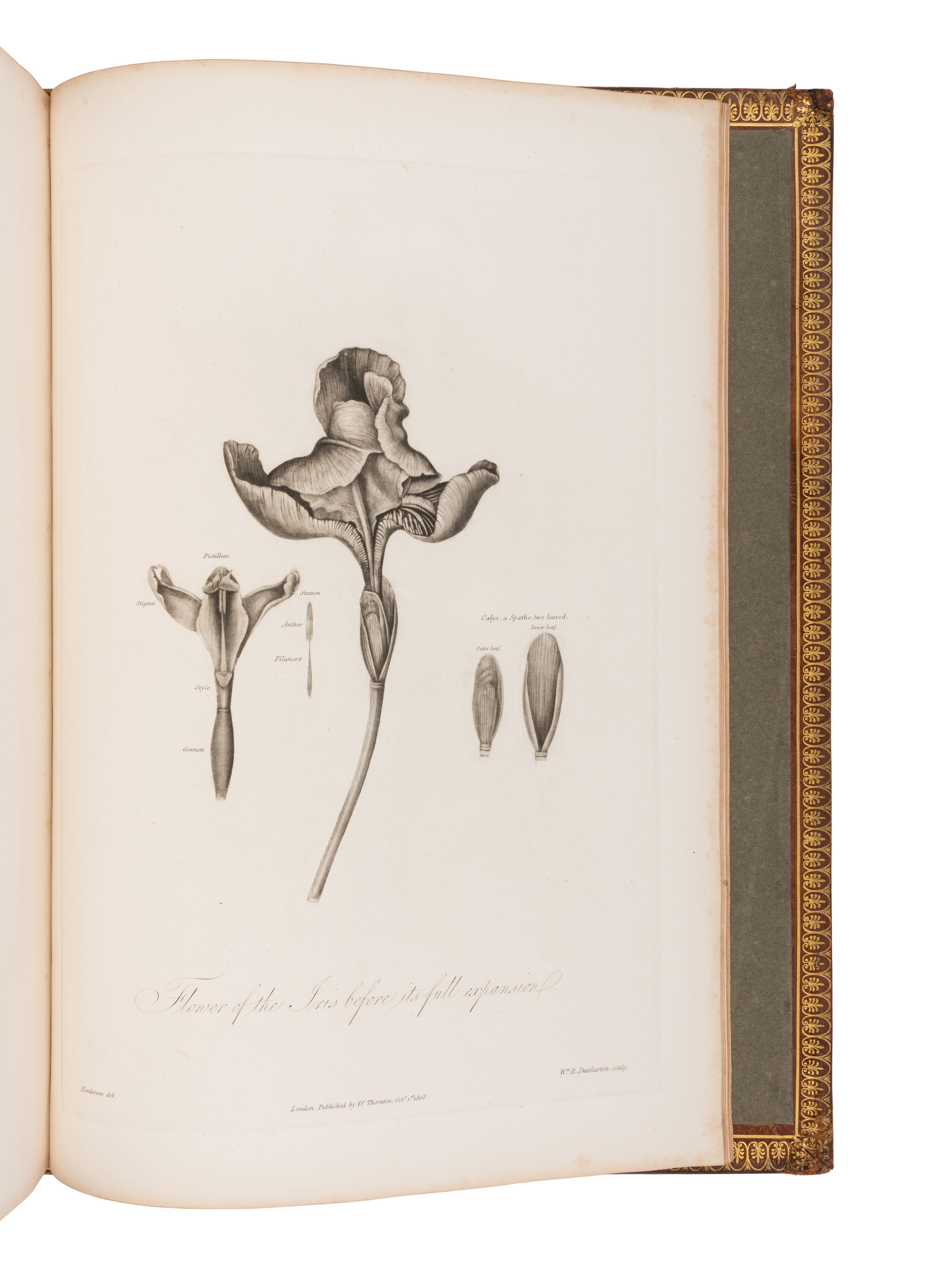 THORNTON, Robert John (1768-1837). The Philosophy of Botany . London: T. Bensley for the publishers, White, Johnson and Co. ...and the author, [1799]-1810.