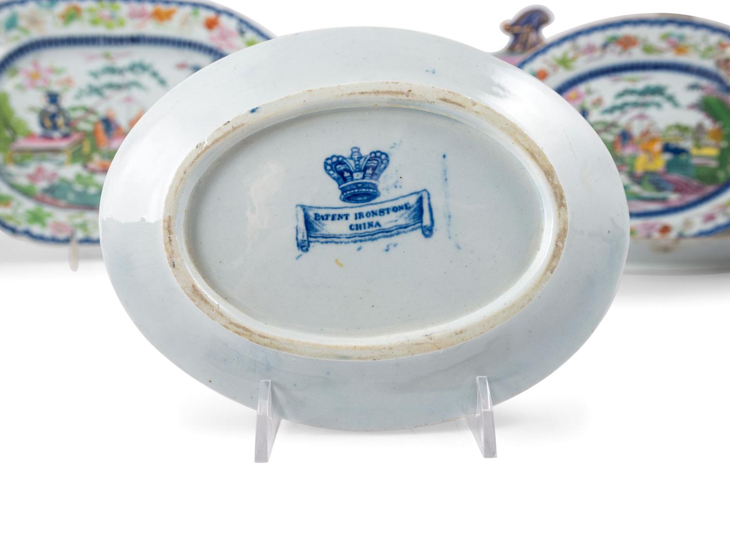 A Mason's Ironstone Chinoiserie-Decorated Partial Dinner Service