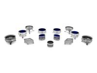 A Collection of Thirteen Silver Salt Cellars