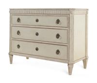A Gustavian Style White-Painted Chest of Drawers