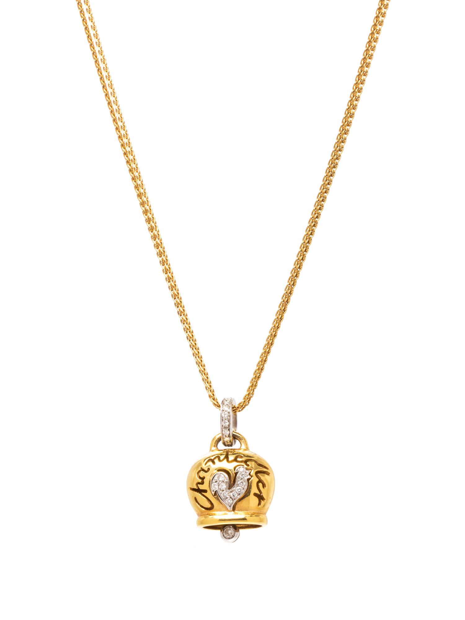 An 18 Karat Bicolor Gold Pendant/Necklace, Chantecler,
