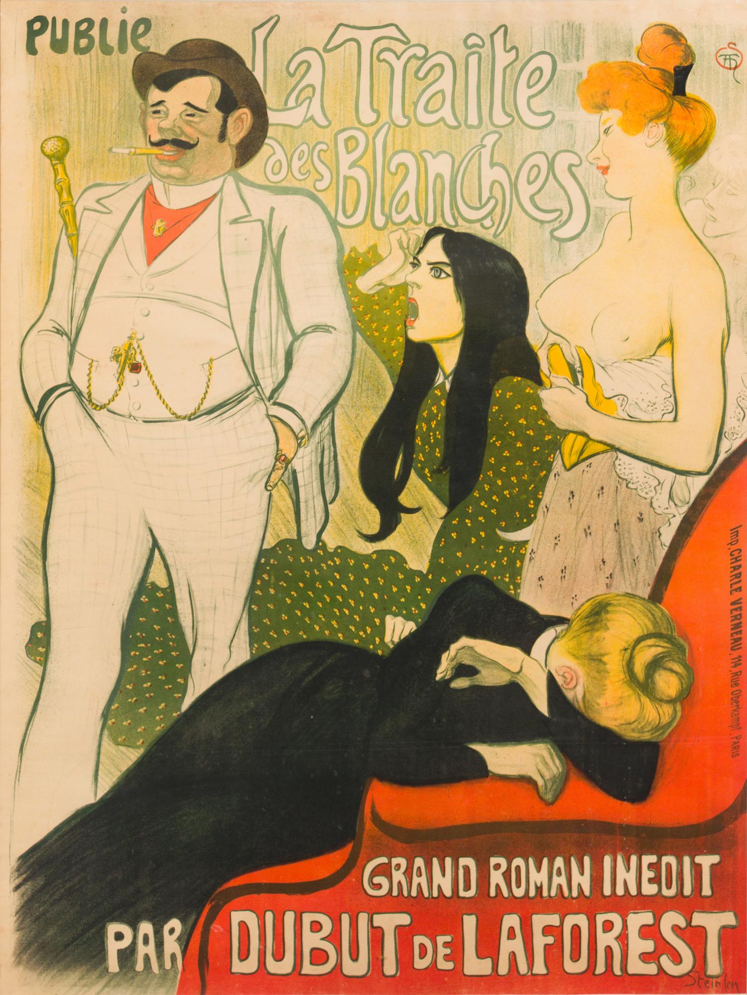 Theophile Alexandre Steinlen, (French/Swiss, 1859-1923), Le Journal, La Traite des Blanches, 1899