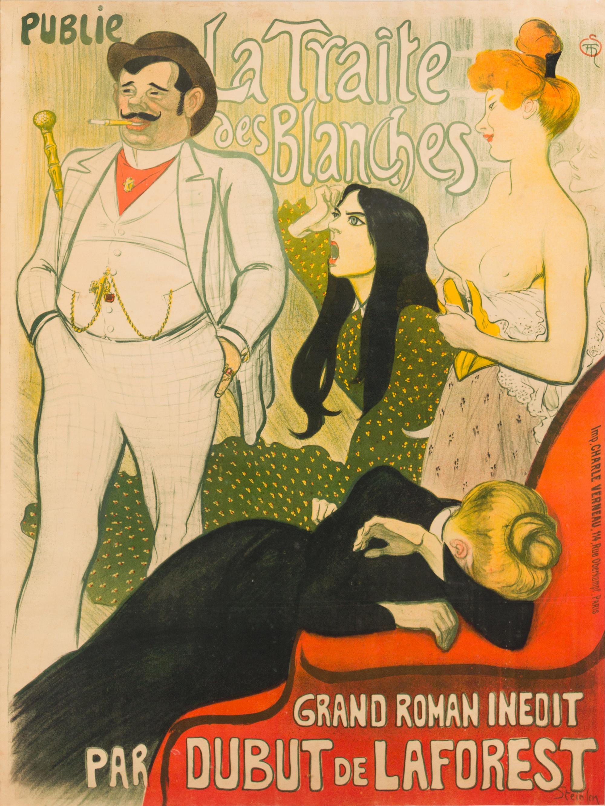 Theophile Alexandre Steinlen, (French/Swiss, 1859-1923), Le Journal, La Traite des Blanches, 1899