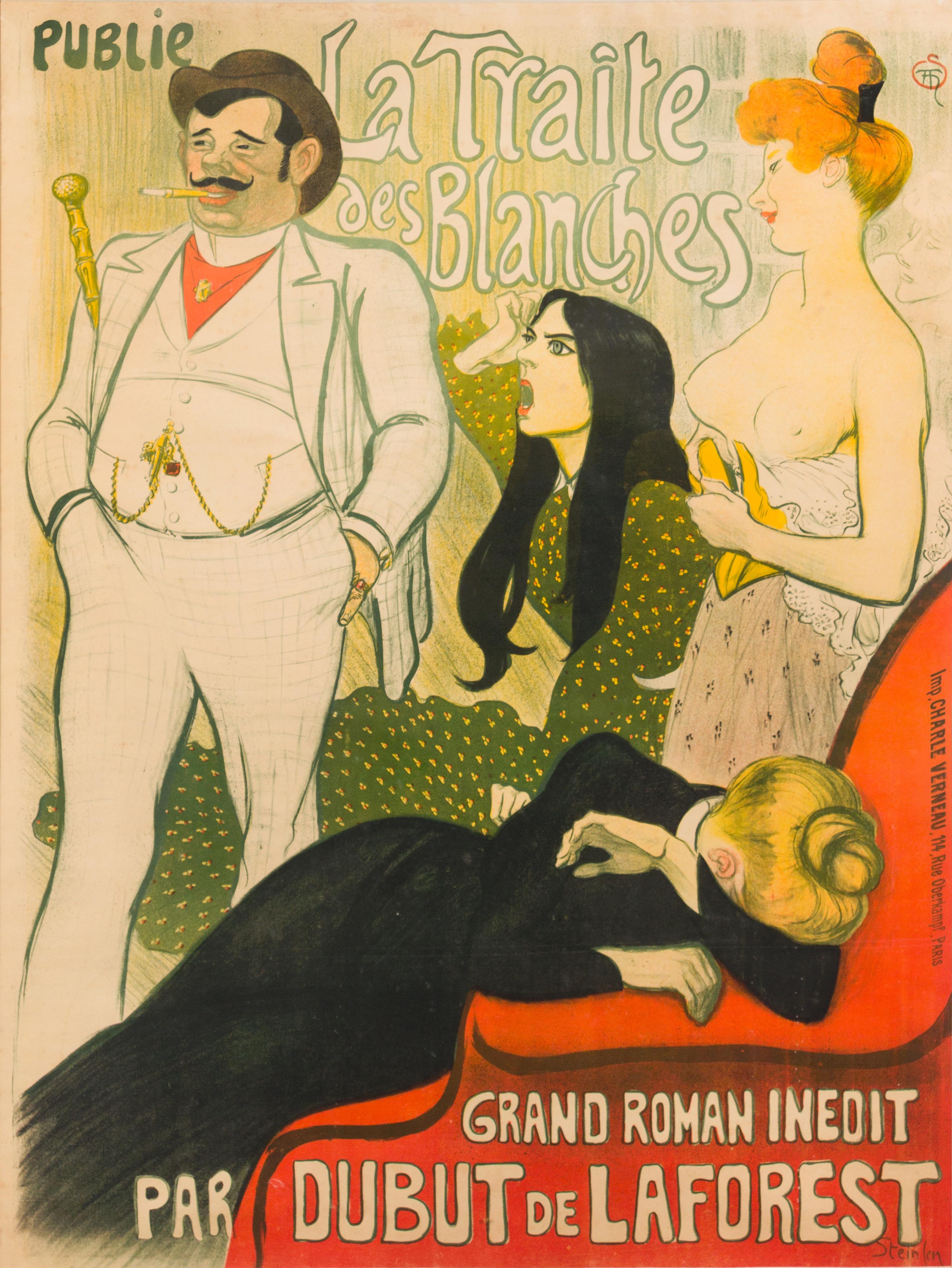Theophile Alexandre Steinlen, (French/Swiss, 1859-1923), Le Journal, La Traite des Blanches, 1899