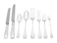 An Assembled Tiffany and Co. Audubon Silver Flatware Service