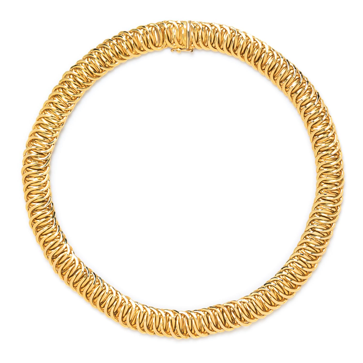 A Collection of 14 Karat Gold Necklaces, 51.60 dwts.