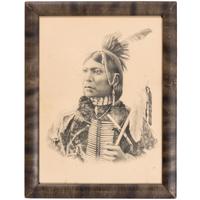 [NATIVE AMERICANS]. A group of 21 prints and photographs of Native American subjects, incl. examples by L.A. Huffman and Detroit Photographic Co.