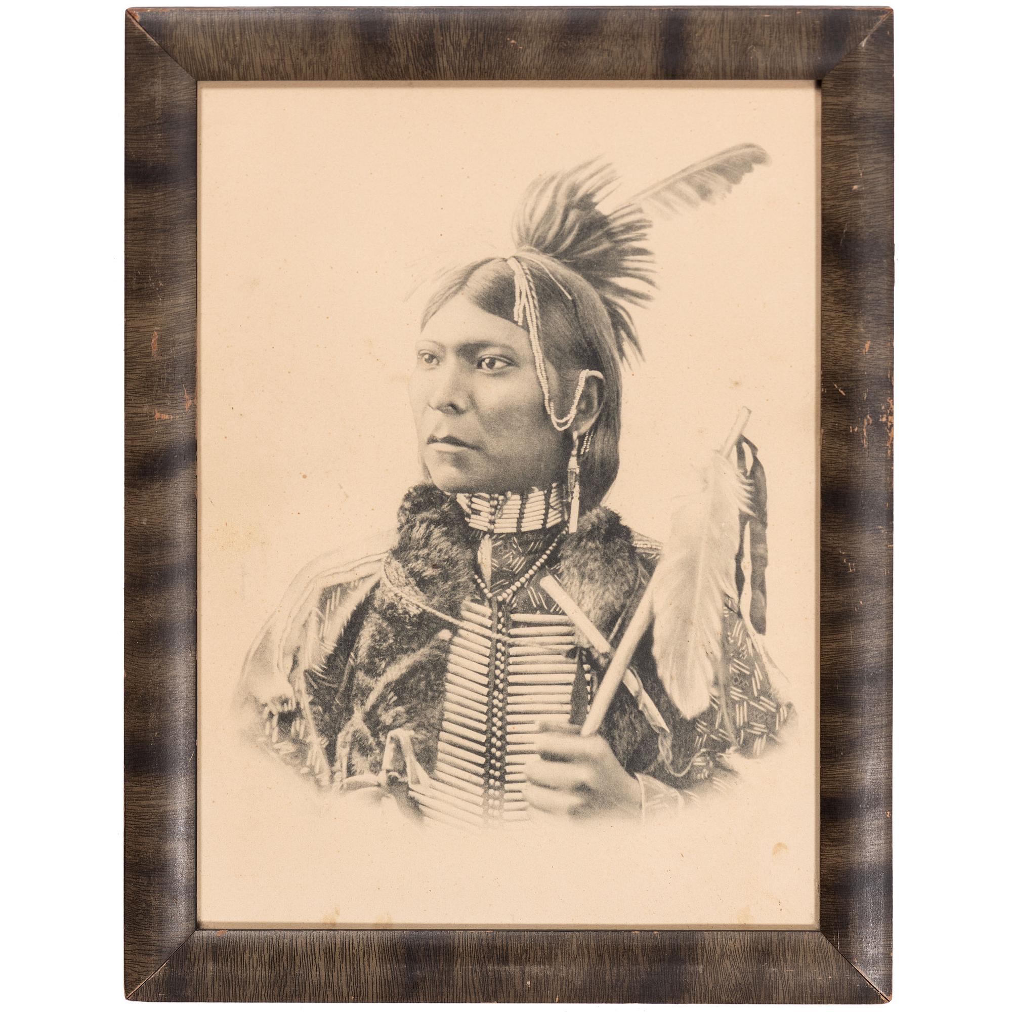 [NATIVE AMERICANS]. A group of 21 prints and photographs of Native American subjects, incl. examples by L.A. Huffman and Detroit Photographic Co.
