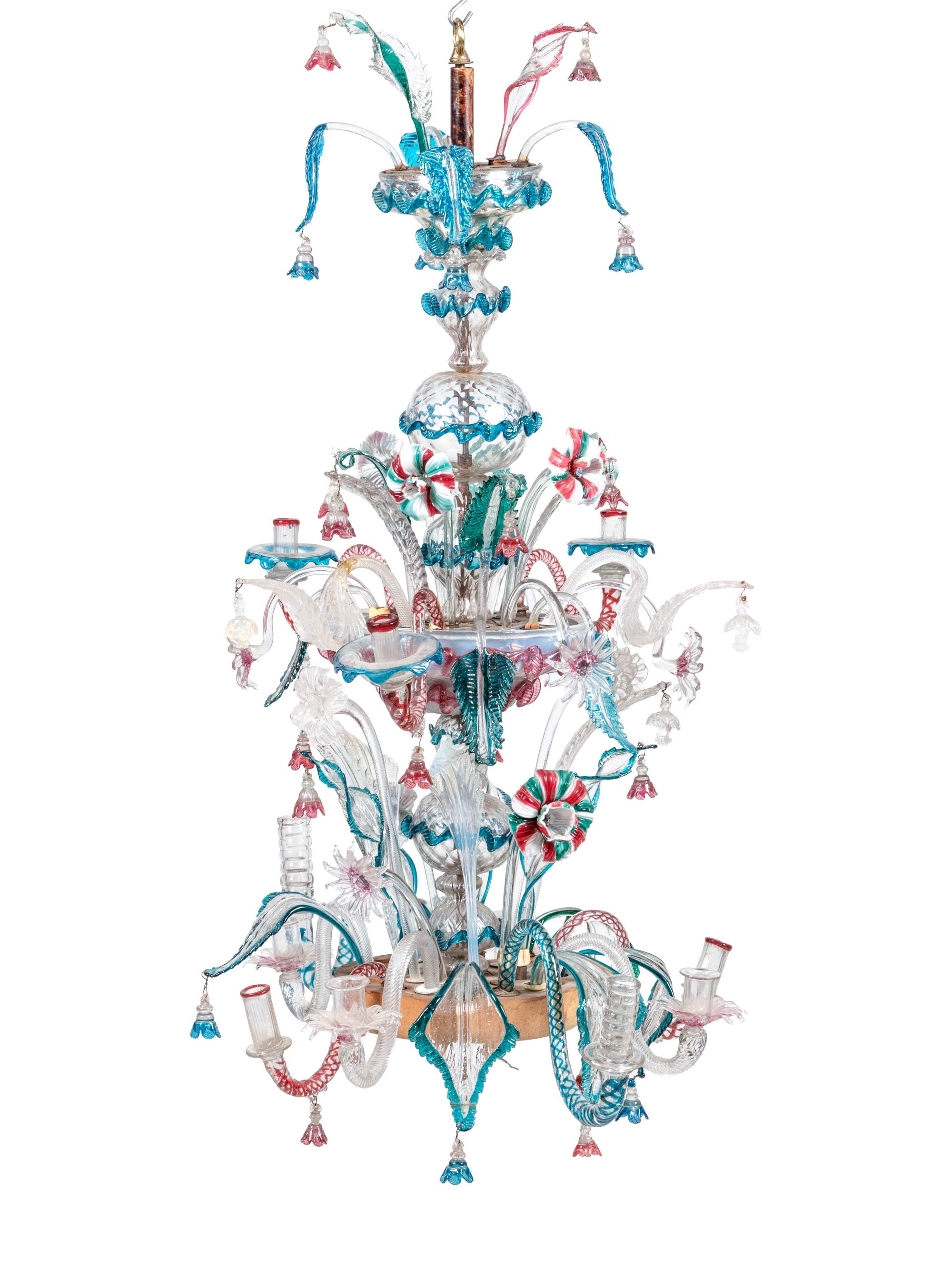A Murano Glass Chandelier