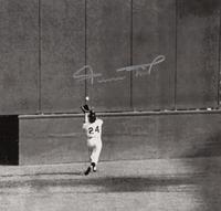 A Group of Willie Mays 1954 World Series "The Catch" Signed Autograph Displays (Beckett Authentication Services Letter),