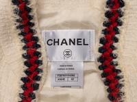 Chanel, Crochet-Trim Cream Tweed Jacket