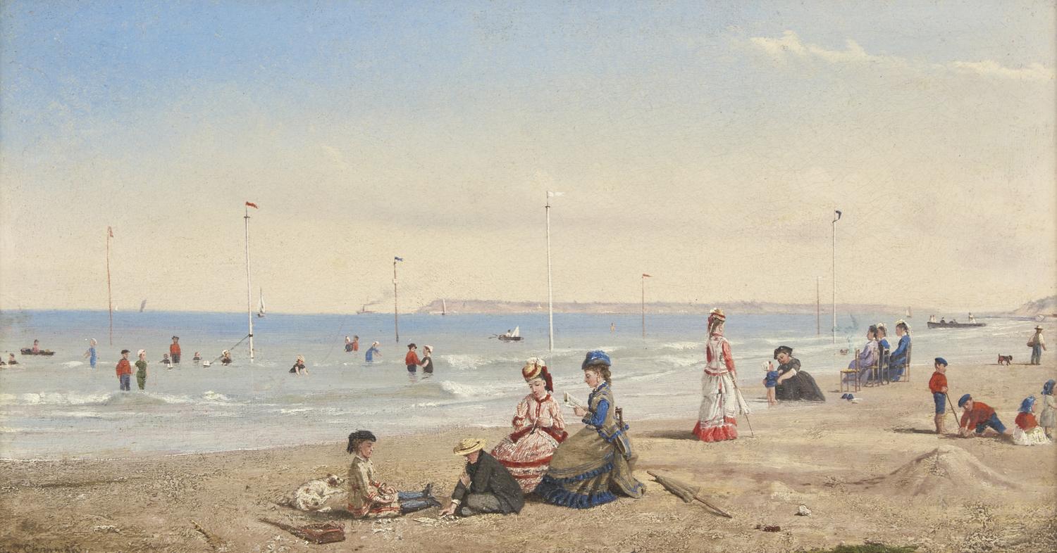The Beach at Trouville , 1876