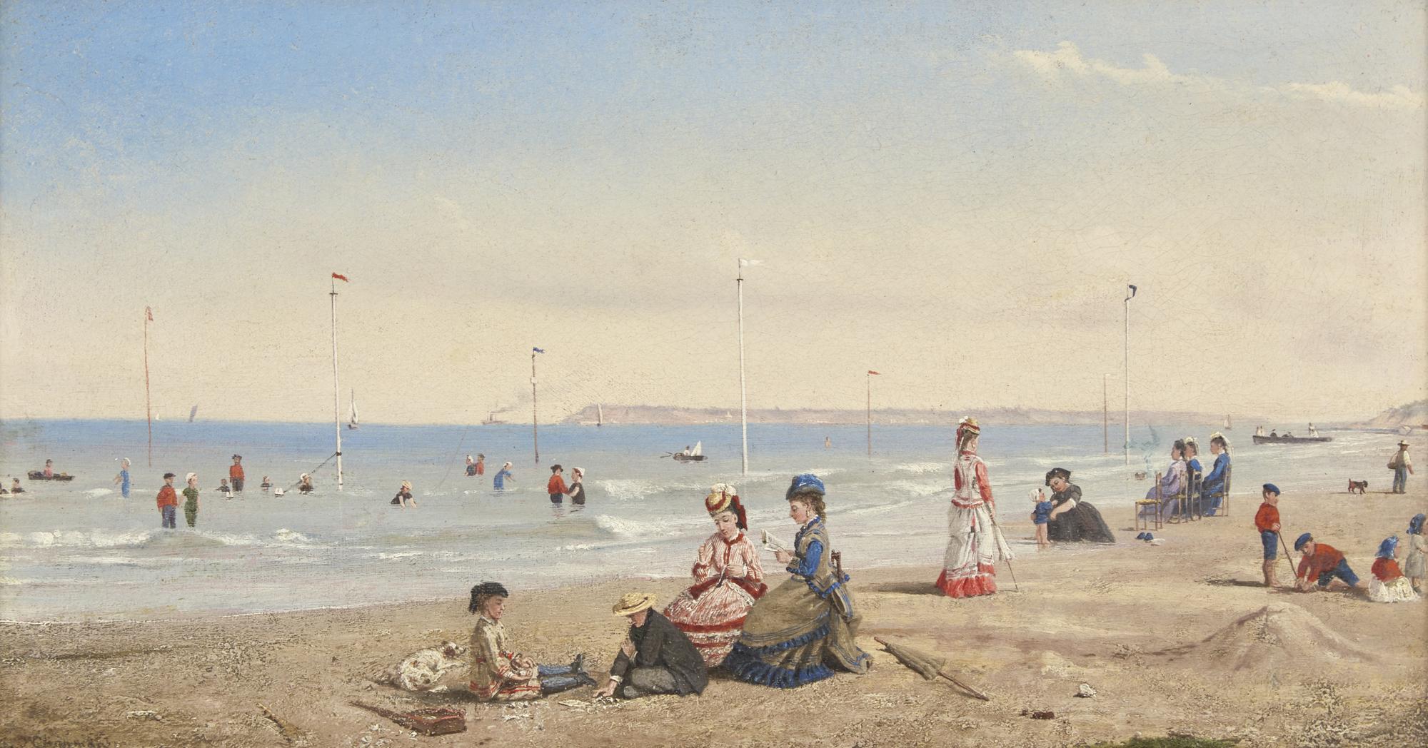 The Beach at Trouville , 1876
