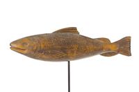 A Carved and Gilt Wood Fish Weathervane