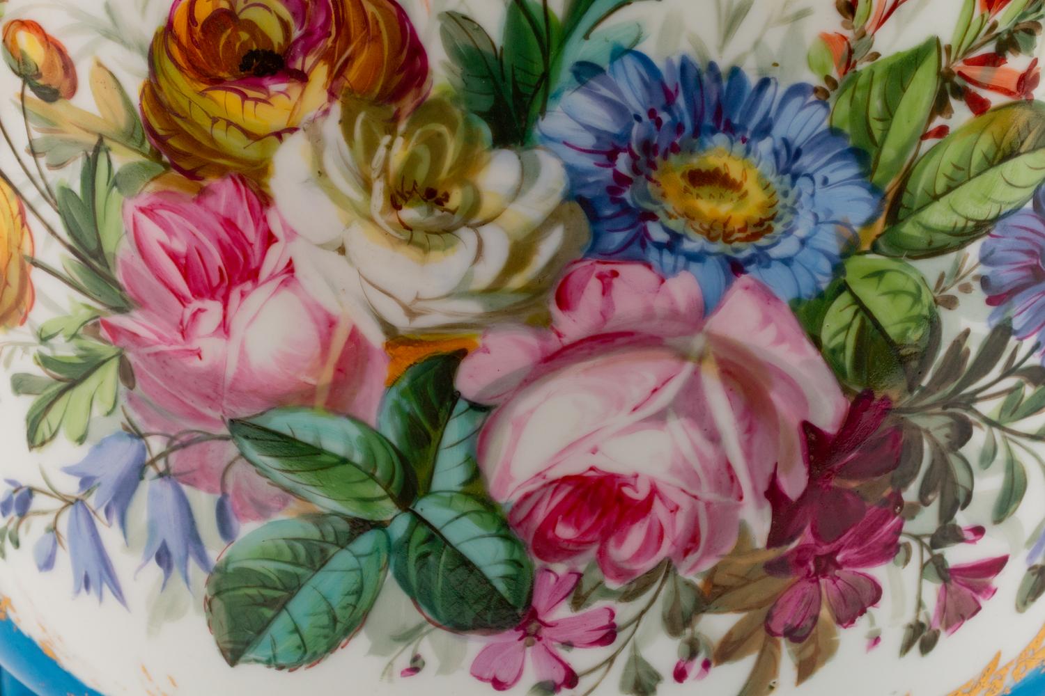 A Silvered Bronze-Mounted Sèvres Style Porcelain Jardinière — LATE 19TH CENTURY