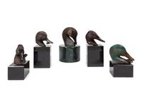 Group of Six Sculptures from The Feathers Series