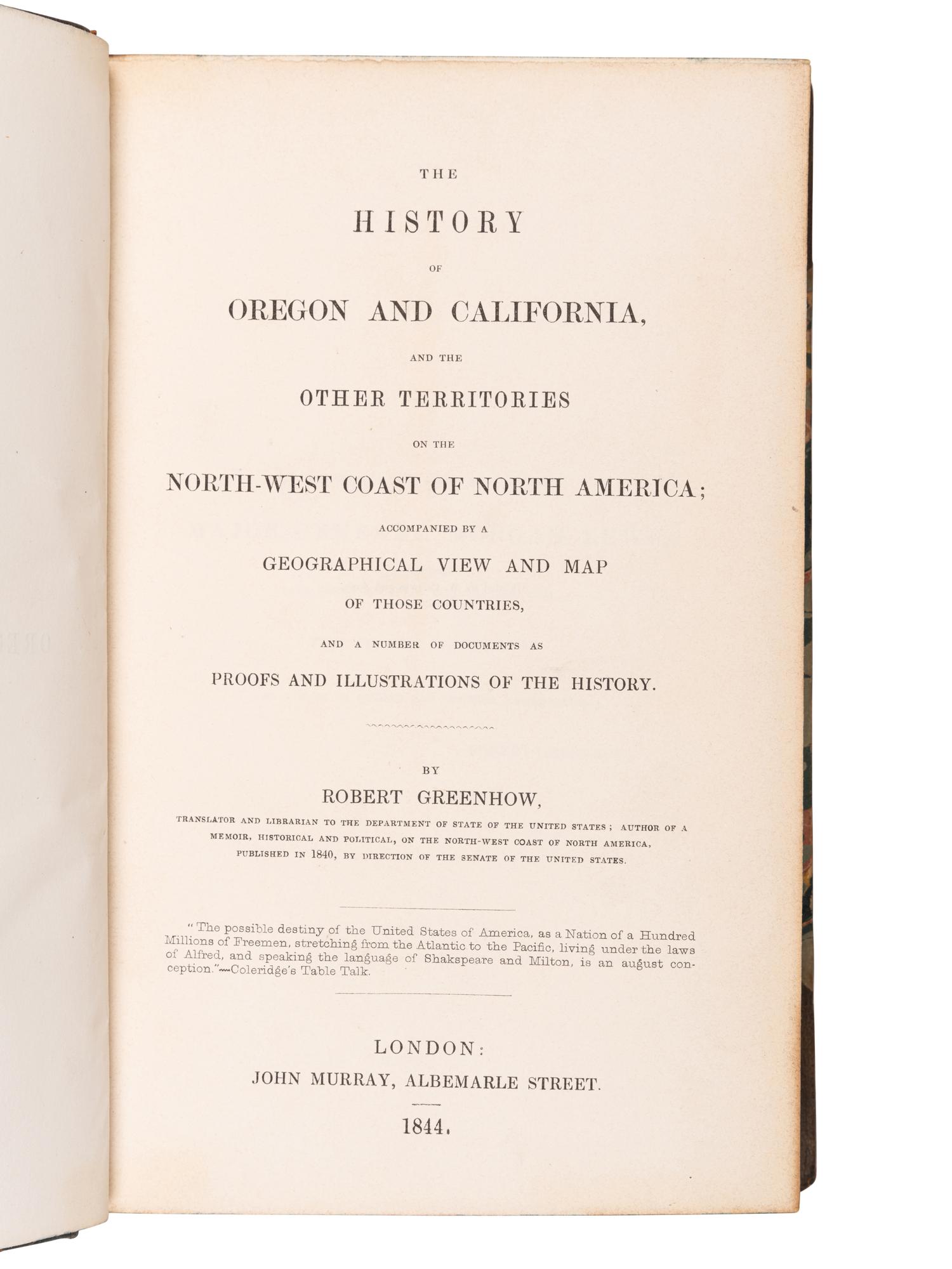 [WESTERN AMERICANA -- CALIFORNIA AND OREGON]. A group of 6 works, comprising: