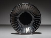 Blackware Pottery Plate, with Gunmetal Finish December 1963