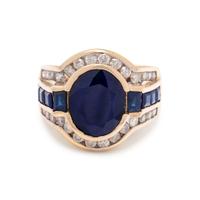 SAPPHIRE AND DIAMOND RING