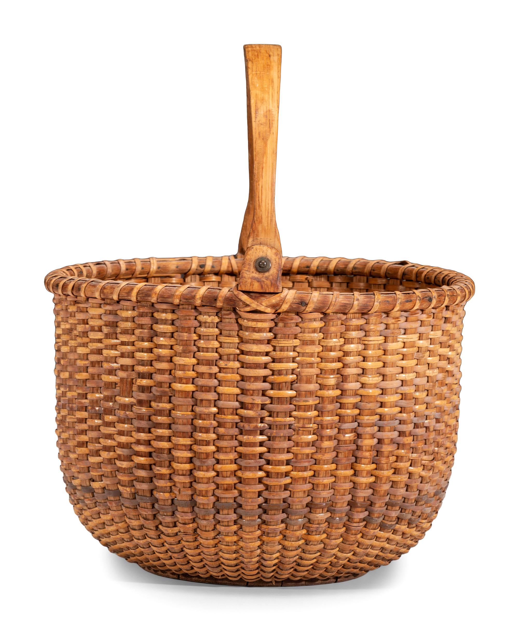 A Round Nantucket Basket