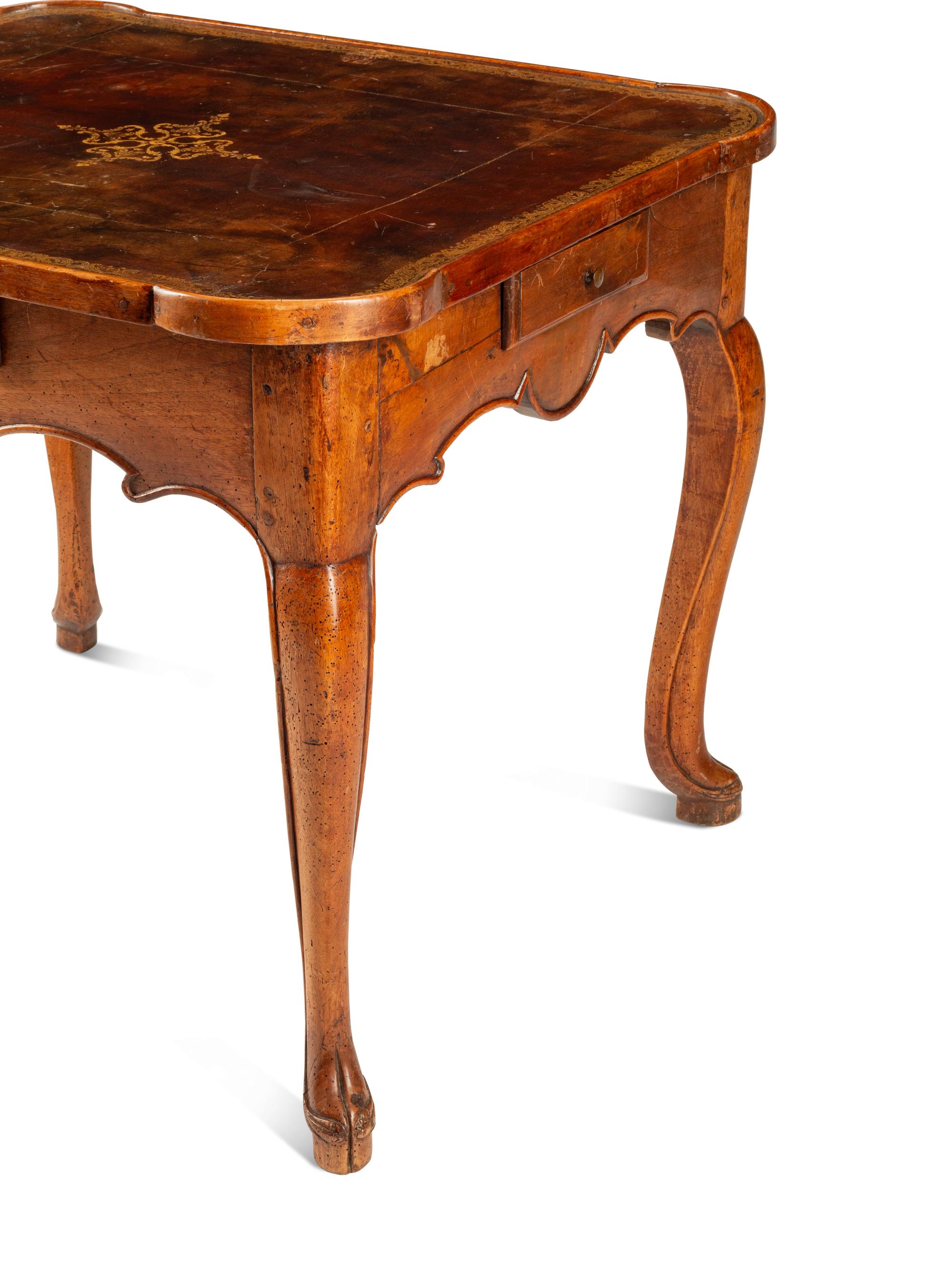 A French Provincial Walnut Game Table