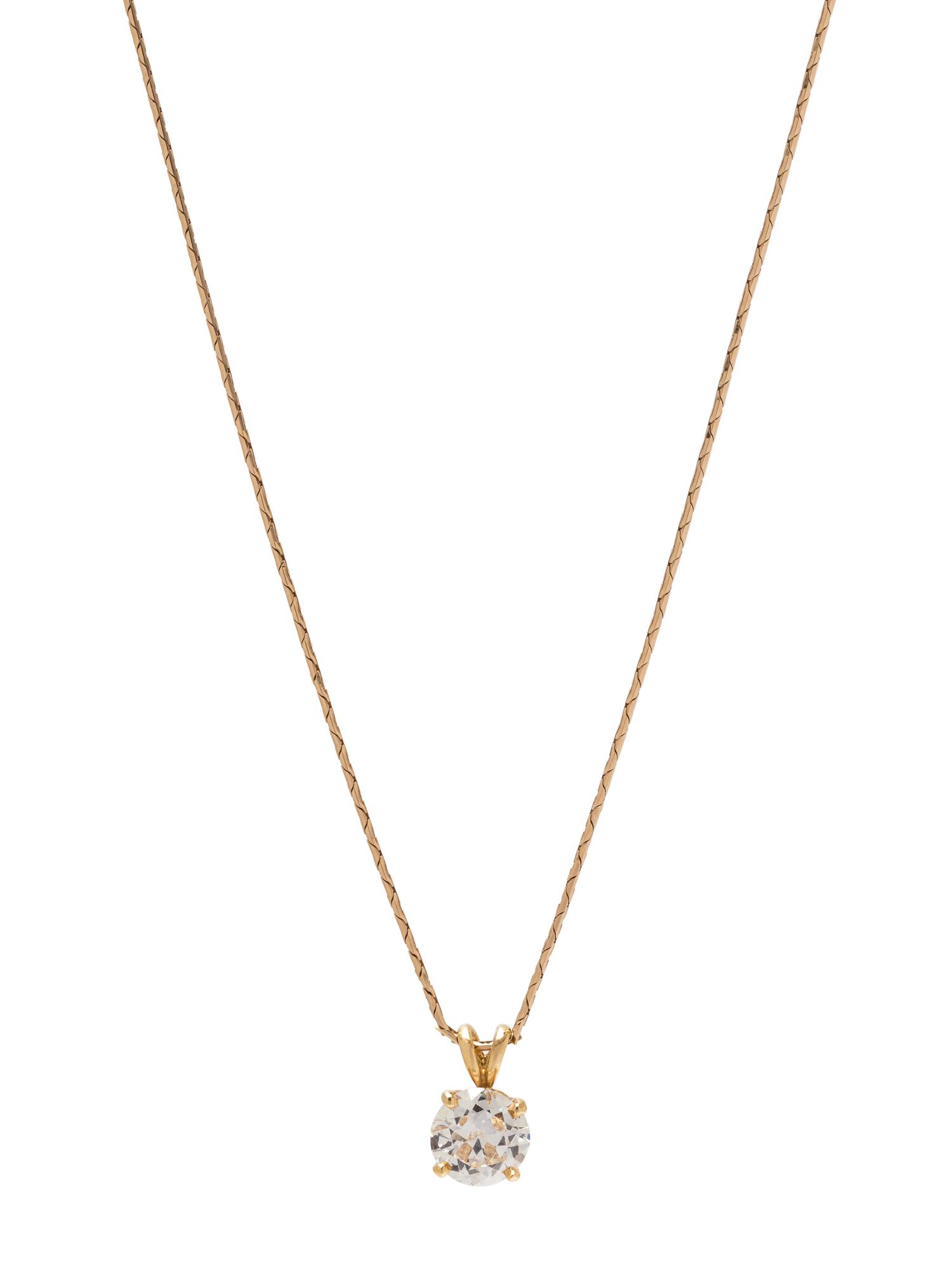 YELLOW GOLD AND DIAMOND PENDANT/NECKLACE
