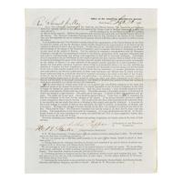 [African-Americana] Tappan, Arthur and Henry B. Stanton. Partially-Printed Circular Letter of the American Anti-Slavery Society, signed