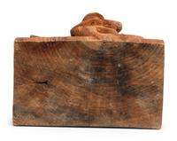 A Folk Art Carved Pine Group of Lumberjacks