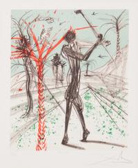 Salvador Dali, (Spanish, 1904-1989), The Golfer and Football, two works from the Sports portfolio