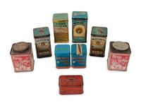 A Group of Advertising Tea Tins