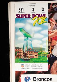 A Group of Dallas Cowboys Super Bowl XII On Site Louisiana Superdome Items,