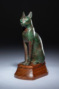 An Egyptian Bronze Cat
