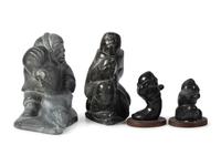 Collection of Inuit Soapstone Sculptures, PLUS