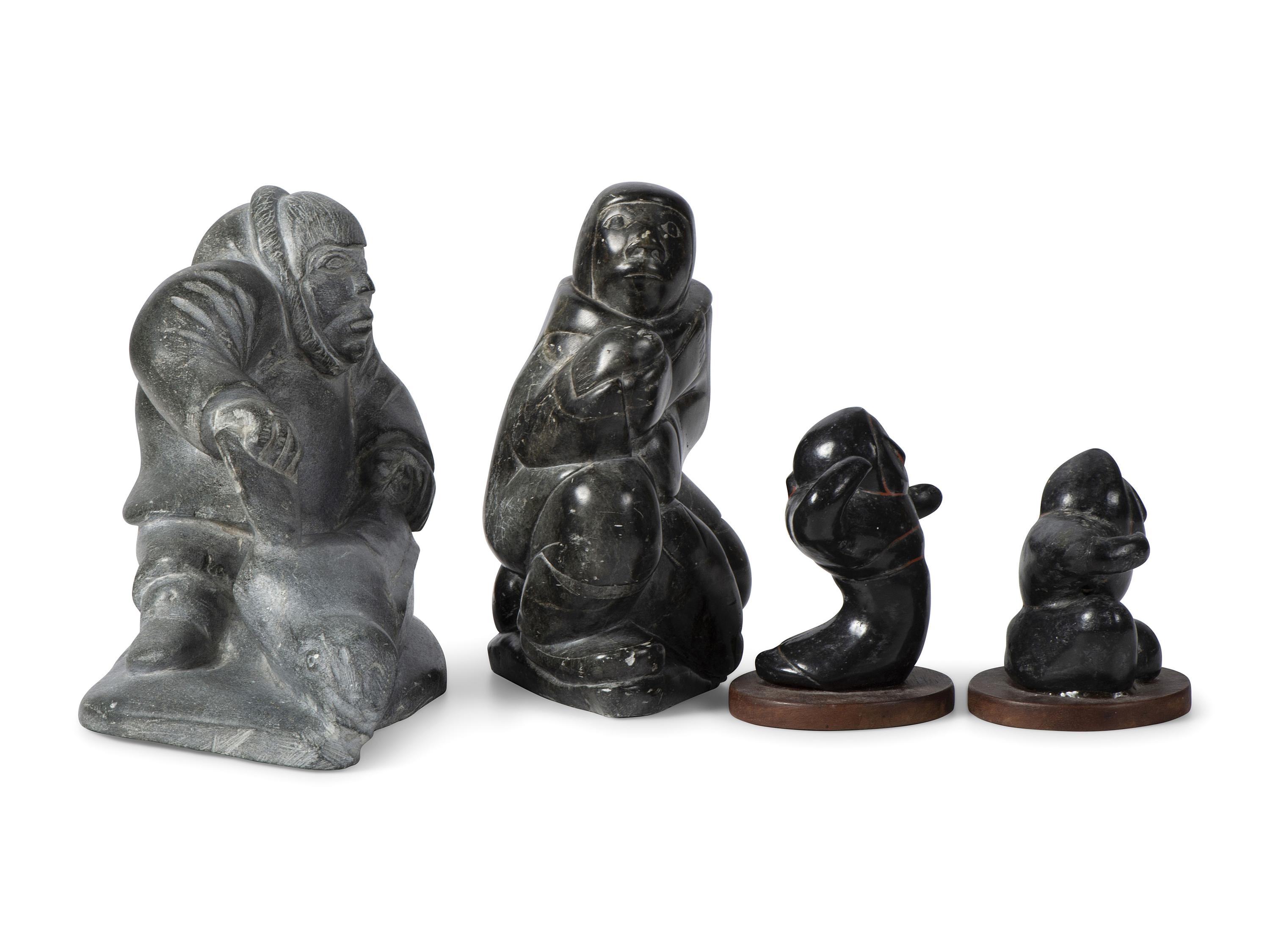 Collection of Inuit Soapstone Sculptures, PLUS