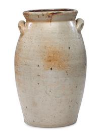 A Significant Daniel Fisk One-Gallon Stoneware Crock