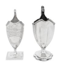 Two George III Silver Creamers