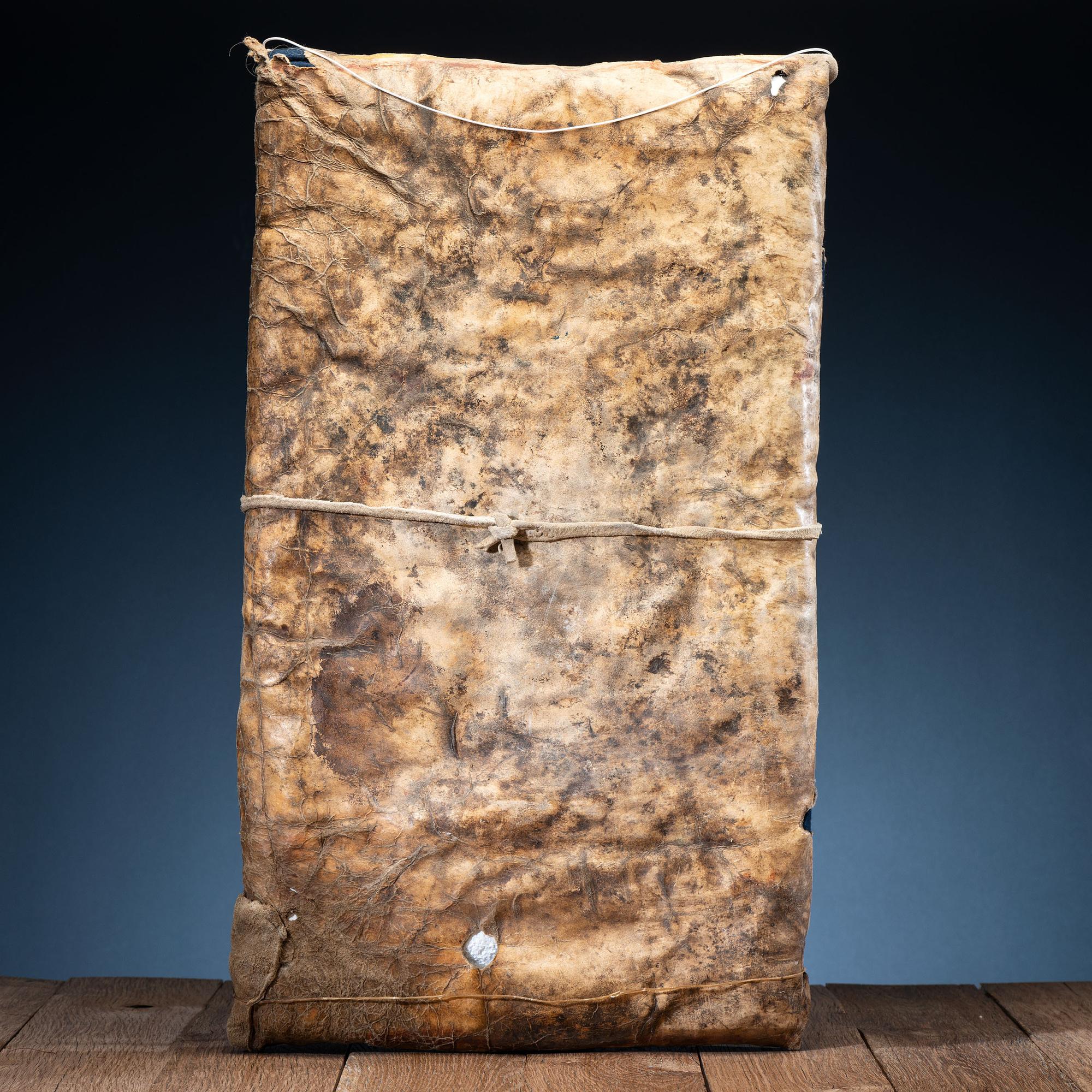 Western Plateau Painted Buffalo Hide Parfleche Envelope