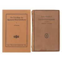 Einstein, Albert (1879-1955). Die Grundlage der allgemeinen Relativitätstheorie . Leipzig: Verlag von Johann Ambrosius Barth, [1919].