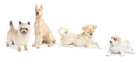 Four Nymphenburg Porcelain Figures Width of widest 11 inches. — 20TH CENTURY