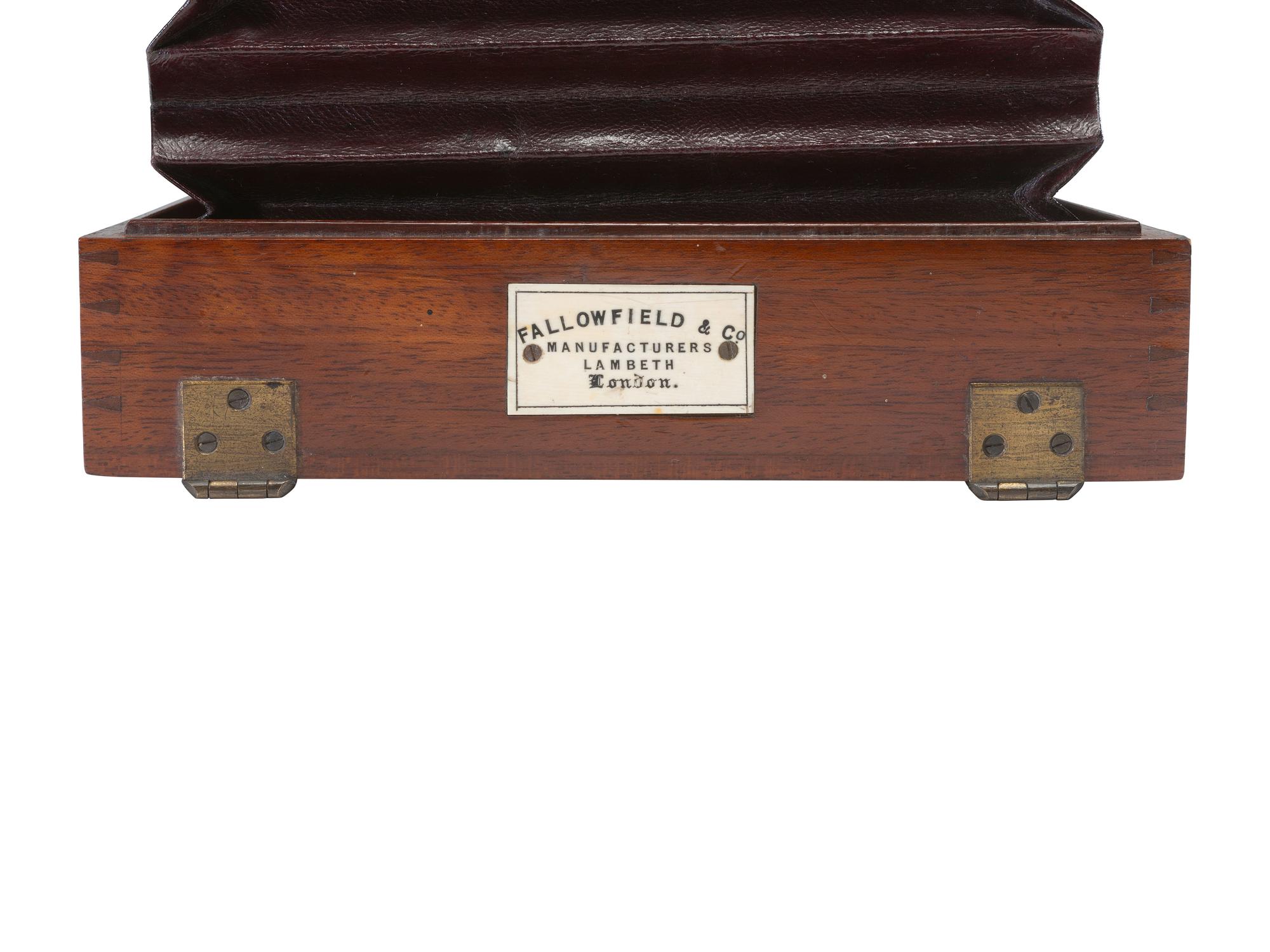 [CAMERAS]. Fallowfield Stereo Camera. Ca 1885-1890.