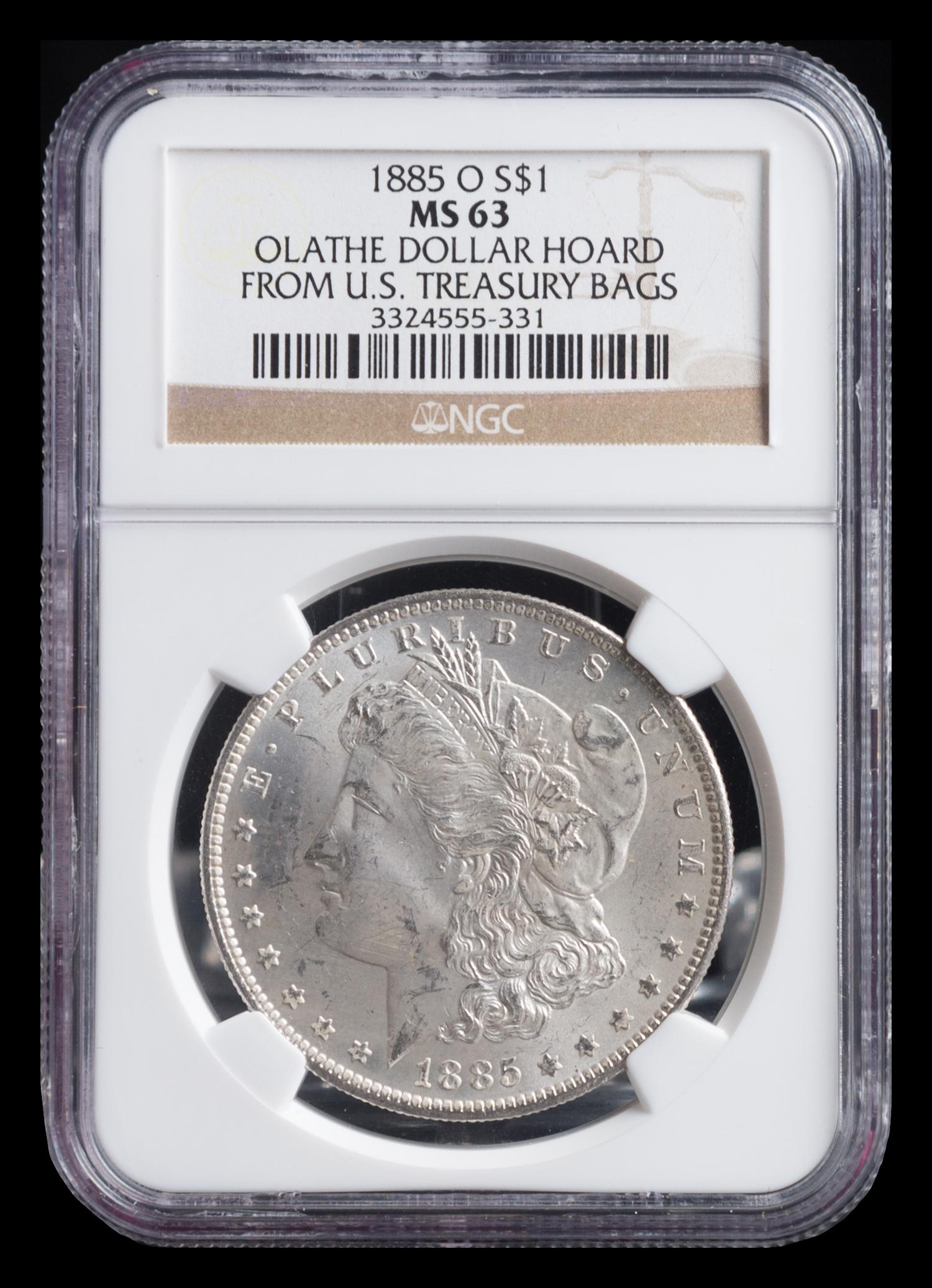 A United States 1885-O Olathe Dollar Hoard: Morgan Silver Dollar