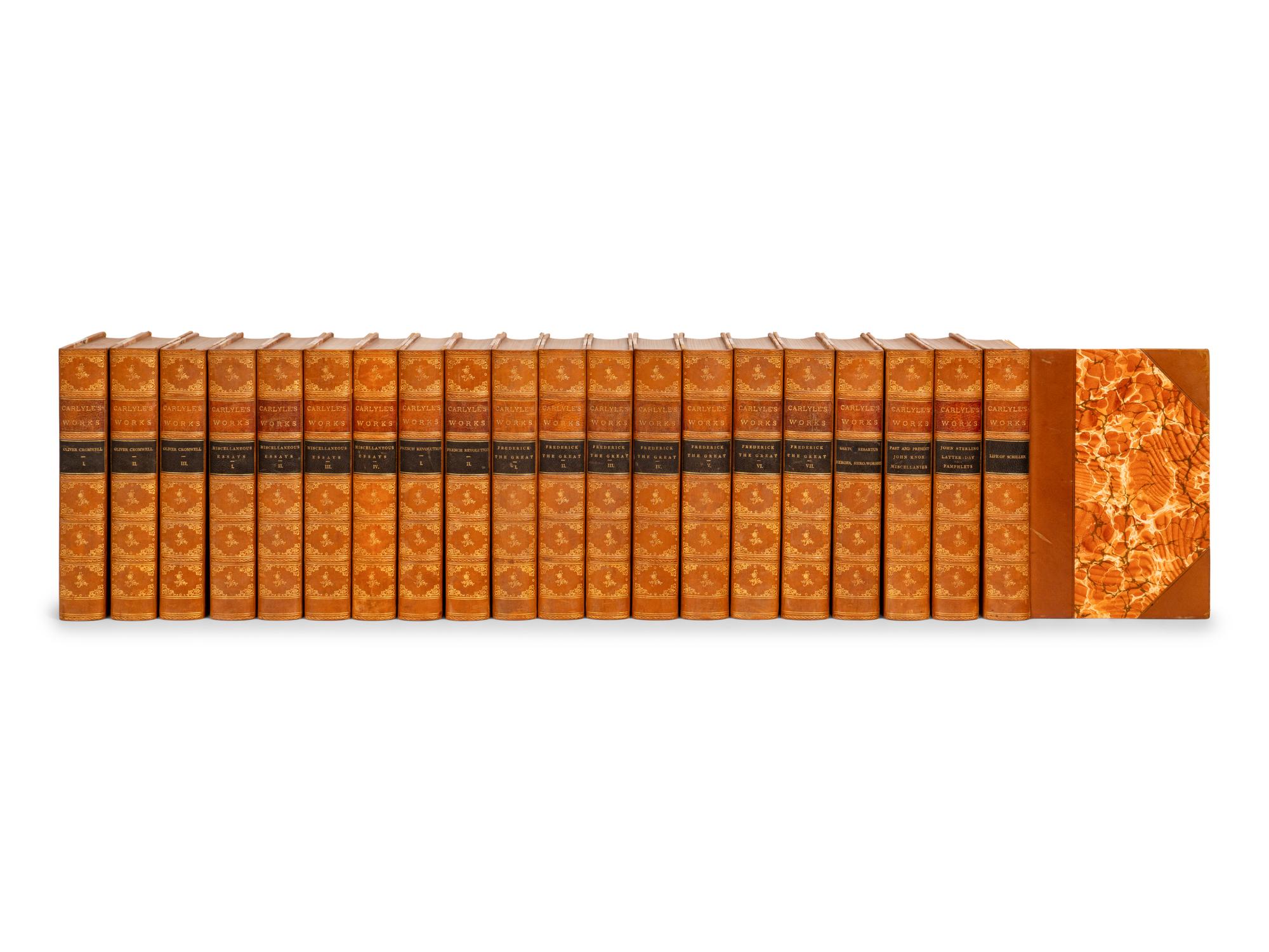 CARLYLE, Thomas. Carlyle's Complete Works . Boston: Estes and Lauriat, n.d.