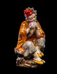 A Chinese Famille Rose Porcelain Figure of Jigong